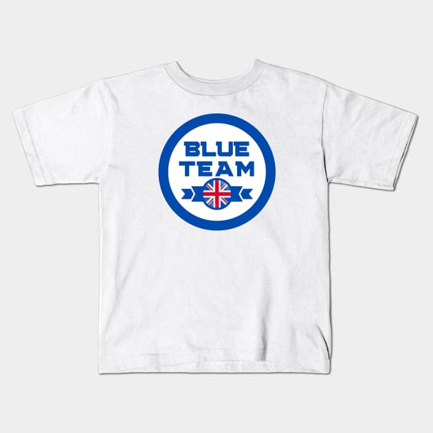 Cybersecurity Blue Team UK Gamification Badge CTF Kids T-Shirt by FSEstyle